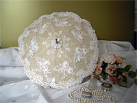 'Parasol For Iris' - awarded a Medal of Excellence 2007 at The Lace Guild Exhibition 'Seven' by Catherine Barley